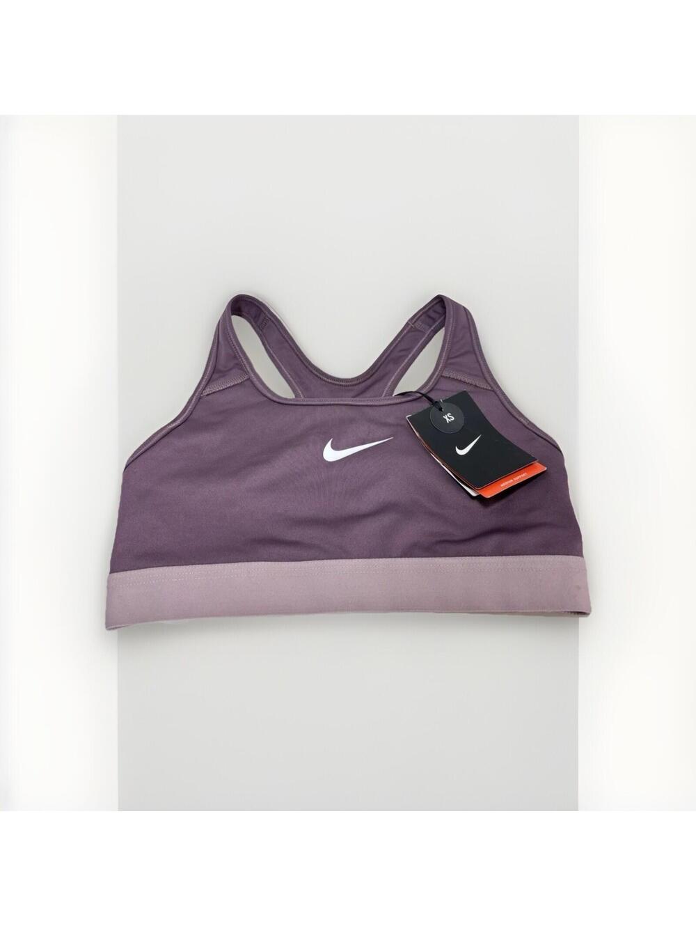 Nike Sports Bra XS Purple Medium Support Stretch Fit Racerback *Read*
